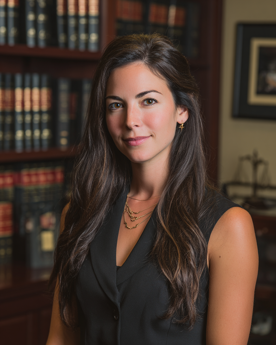 Attorney portrait in a tasteful office